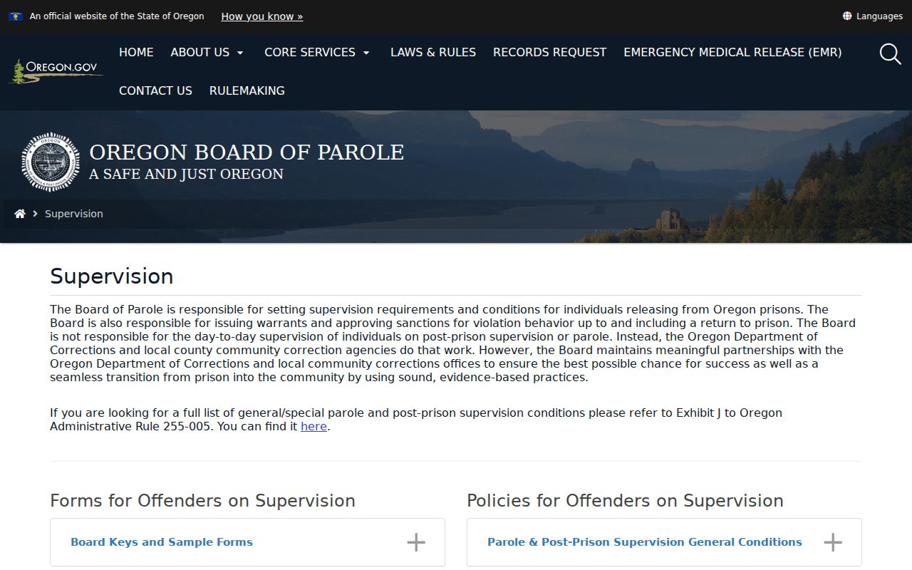 Lake County arrest history and Oregon supervision roles