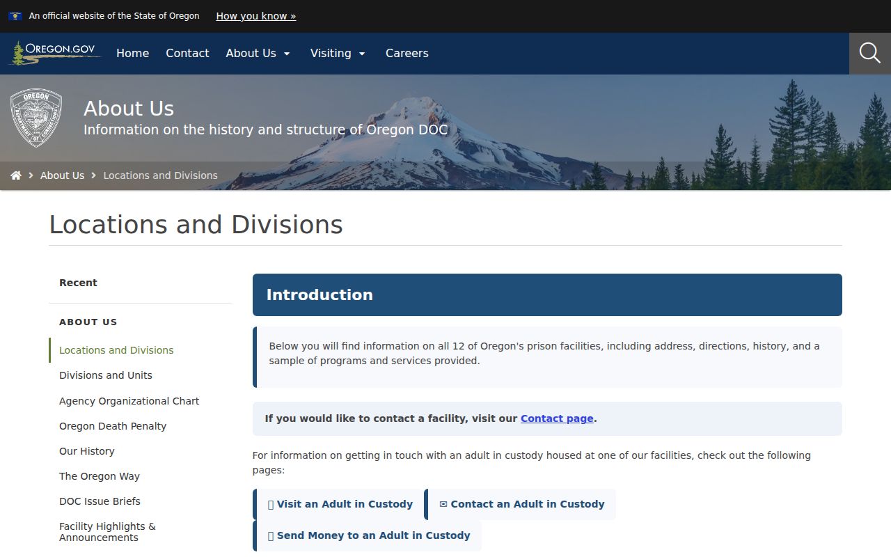 Lake County arrest records and Oregon state prison directory